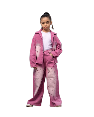 کت و شلوار فول بگ نگین دار